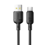Baseus Silky Fast Charging Cable USB-A to USB-C 1m - Cluster Black - Image 2