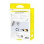 ⁦Baseus Silky Fast Charging Cable USB-A to USB-C 2m - Cluster Black⁩ - الصورة ⁦6⁩