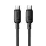 (TS) Baseus Silky Fast Charging Cable USB-C to USB-C 100W 1m - Cluster Black - Image 2