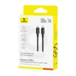 (TS) Baseus Silky Fast Charging Cable USB-C to USB-C 100W 1m - Cluster Black - Image 5