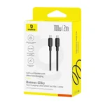(TS) Baseus Silky Fast Charging Cable USB-C to USB-C 100W 2m - Cluster Black - Image 5