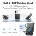 (TS) Baseus MagPro 3 Magnetic Wallet Stand - Cosmic Black - Image 10