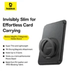 (TS) Baseus MagPro 3 Magnetic Wallet Stand - Cosmic Black - Image 8