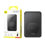(TS) Baseus MagPro 3 Magnetic Wallet Stand - Cosmic Black - Image 5