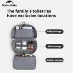 Naturehike Oxygen 2-in-1 Toiletry Bag - Black - Image 3