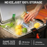 Litheli FrozenPack Portable Fridge Dual Battery - Grey - Image 4