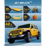 Fanttik X10 Cross 3-in-1 Air Inflator - Black - Image 8