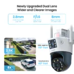 * ZOSI C298 2.4GHz WiFi PT Camera with Dual Lens - Image 5