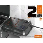Moxom MX-ST06 Power Strip 2500W 4 Outlets 6 USB 2 Type-C - Image 3