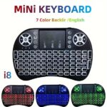 I8 Mini Wireless Keyboard with Touchpad & Air Mouse 2.4G 7-Color Backlit - Image 5