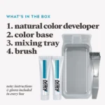 Just For Men Mustache & Beard Dye Darkest Brown Facial Hair Color Kit with Brush - Image 3