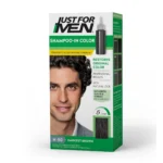 Just For Men Shampoo-In Hair Color Darkest Brown Gray Coverage Dye 5 Minute Formula