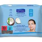 Septona Dermasoft Cleansing Wet Wipes with Coconut Water & Oxygen Boosting Agent 20 Pack