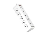 LDNIO Power Strip 20W PD Fast Charging, 10 Outlets, USB-C & USB, 2M Cable – White - Image 3