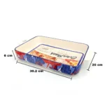 3-Piece Ceramic Baking Dish Set – Rectangular Ovenware - Image 4