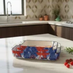 3-Piece Ceramic Baking Dish Set – Rectangular Ovenware