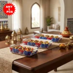 3-Piece Ceramic Baking Dish Set – Rectangular Ovenware - Image 7