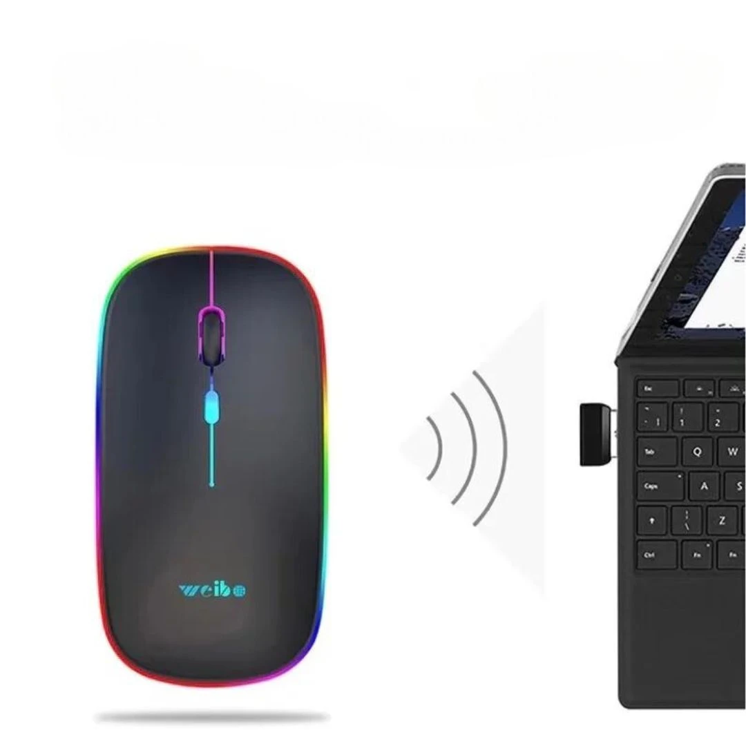 Weibo RF-6800 Wireless RGB Mouse Assorted Color - Image 1