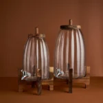 Glass Juice Dispenser with Wooden Base & Tap – Multiple Sizes - Image 3