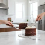 2-Piece Cake & Serving Set – Elegant Stainless Steel with Wooden Handle (Diva Lady) - Image 2