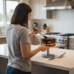 2-Piece Cake & Serving Set – Elegant Stainless Steel with Wooden Handle (Diva Lady) - Image 4