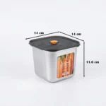 Stainless Steel Food Storage Container Set – Stackable Kitchen Containers - Image 2