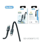 Go-Des GD-UC639 Type-C to Type-C PD Fast Charging Cable 60W 3M