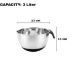Stainless Steel Multi-Purpose Mixing Bowl with Non-Slip Silicone Base - Image 5