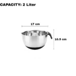 Stainless Steel Multi-Purpose Mixing Bowl with Non-Slip Silicone Base - Image 3