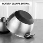 Stainless Steel Multi-Purpose Mixing Bowl with Non-Slip Silicone Base - Image 7