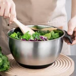 Stainless Steel Multi-Purpose Mixing Bowl with Non-Slip Silicone Base - Image 9
