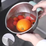 Stainless Steel Multi-Purpose Mixing Bowl with Non-Slip Base - Image 9