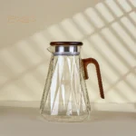 Glass Juice Pitcher with Wooden Lid & Handle – 1.5L & 2L - Image 3