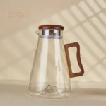Glass Juice Pitcher with Wooden Lid & Handle – 1.5L & 2L - Image 2