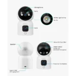 * ZOSI Indoor PT Camera with Dual Lens 2MP + 2MP - Image 3