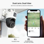 * ZOSI C298 2.4GHz WiFi PT Camera with Dual Lens - Image 4