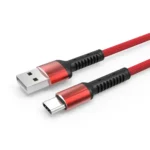 Ldnio LS63 Mobile Phone Cables 2.4A Fast Charging Type-C USB Cable 1M - Red