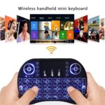 (Open Box) I8 Mini Wireless Keyboard with Air Mouse & Touchpad - 2.4G Ergonomic Handheld Remote, QWERTY English Layout, 7-Color Backlit,Keyboard And Mouse Wireless - Image 2