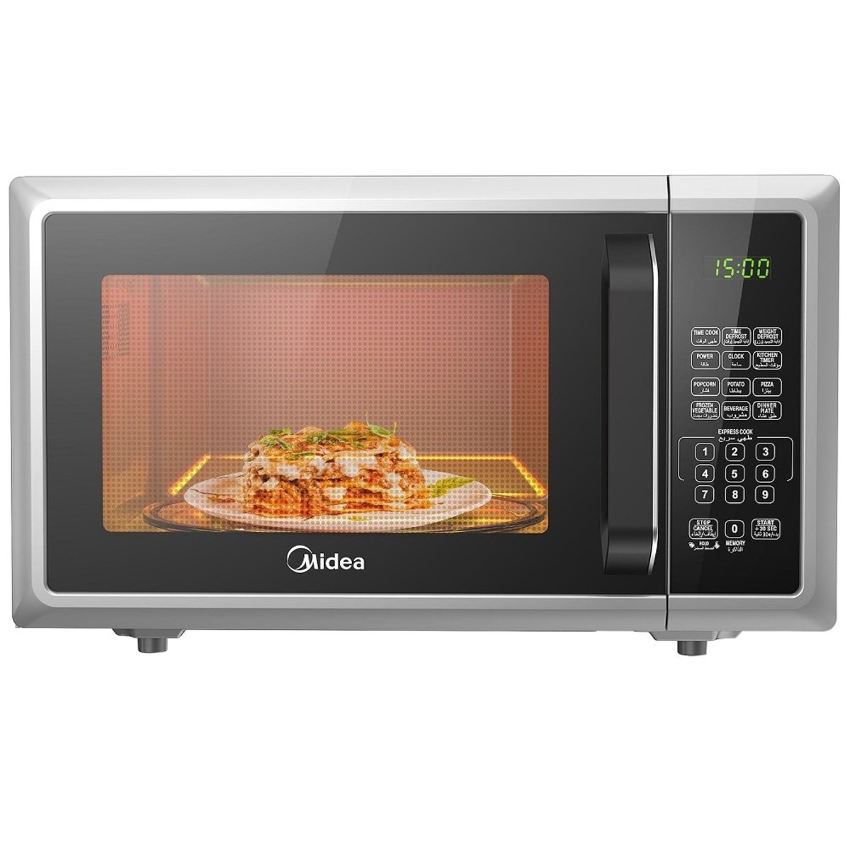 1200Wx1200H-EM925A2GU-SL.jpg Midea Mwo 25L 900W Digital 6Menu Defrost - Image 1