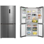 Midea Four Door Refrigerator Net Capacity 424 Liters 15 CFT, Bru Steel