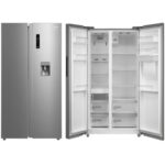 Midea Side by Side Refrigerator 513 Liters 18.12 CFT, Stainless Steel