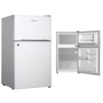 Midea Top Mount Freezer Refrigerator 87 Liters 3.2 CFT, White