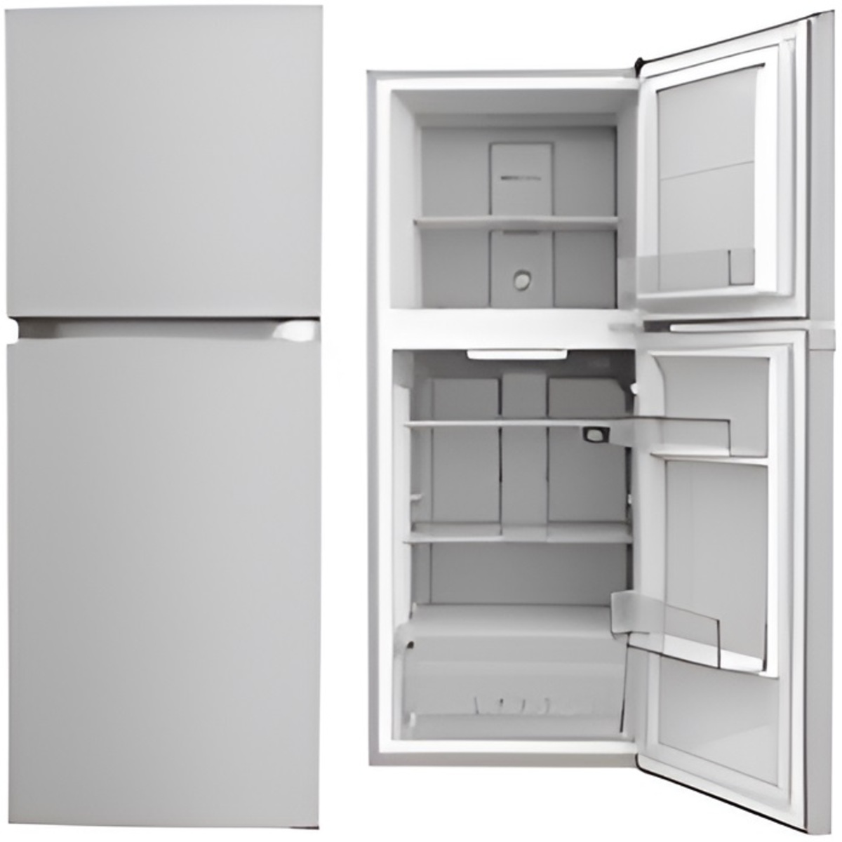 1200Wx1200H-SRD-265WTAPA.jpg Skyworth Top Mount Freezer Refrigerator 219 Liters, Silver - Image 1