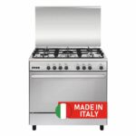 Flamegas Gas Cooker 90x60cm 5 Burners, Stainless Steel