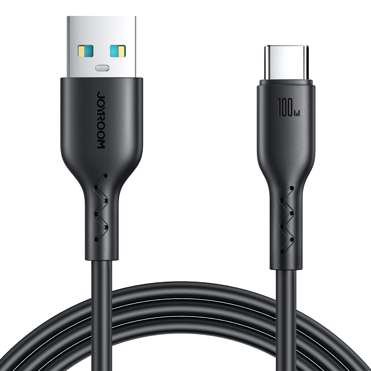 A-C 100W 黑色 JOYROOM SA26-CC3 60W Fast Charging Data Cable (USB-A to Type-C) 1m - Image 1