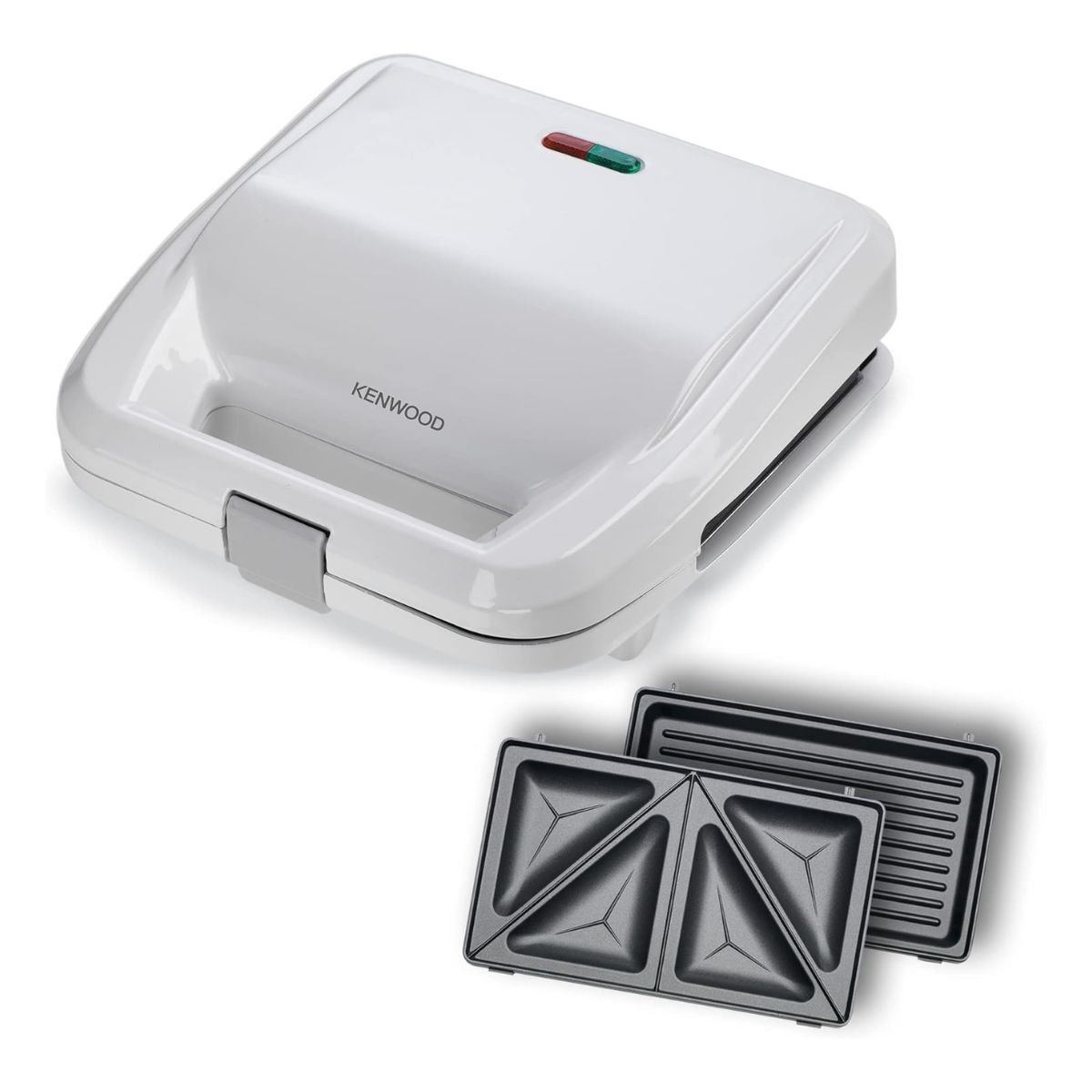 1200Wx1200H-3 Kenwood 2 in 1 Sandwich Maker 750 Watt - White - Image 1