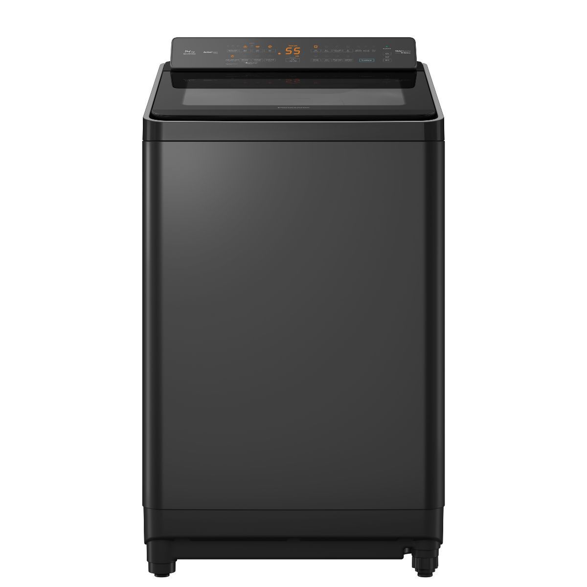 1200Wx1200H-CTQ-N14X-256-3-11- Panasonic Top Load Washer 14KG 10 Program, Black/Silver - NA-FD14X3BKW - Image 1