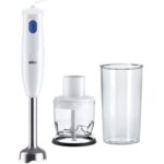 Braun MultiQuick 1 Hand Blender 450 Watts 1 Speed, White/Blue - MQ10.201MWH
