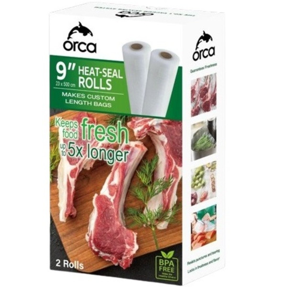 1200Wx1200H-OR-VSROLL23X500 Orca Vacuum Sealer 2 Rolls 23x500cm - OR-VSROLL23X500 - Image 1
