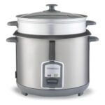 Kenwood 2 in 1 Rice Cooker 2.8L 16 Cup with Food Steamer Basket - Silver - RCM28.000SS